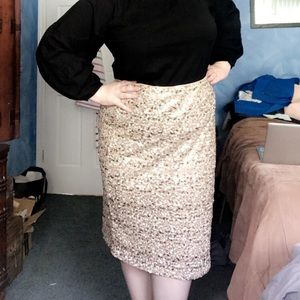 Eloquii sequin pencil skirt